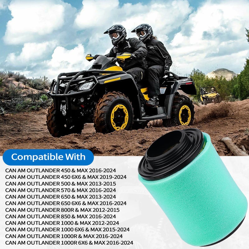 LOCOPOW 707800371 Air Filter Part for Can Am Outlander Renegade 570 450 850 650 800R 1000 1000R Max DPS XMR XT XTP STD XXC 2012 2013 2014 2015 2016 2017 2018 2019 2020 2021 2022 2023 2024 2025 - Image 5